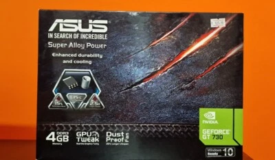 Scheda VIDEO Asus Geforce Gt 730 4gd3 90YV06M0 4GB DDR3 HDMI VGA DVI NUOVA - Immagine 1 di 2