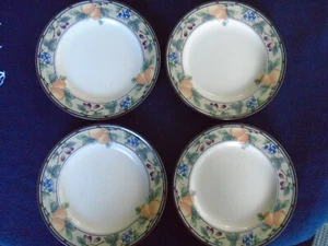 c-982 4 Mikasa Garden Harvest Salad Snack Dessert Plates 8 3/8" - Picture 1 of 4