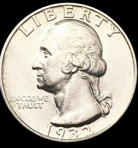 1932 S washington quarter bu to high au Cover