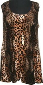 Tunika Kleid von M.P. by STYLE Gr 48 50 braun Animal Print ärmellos A-Form - Bild 1 von 1