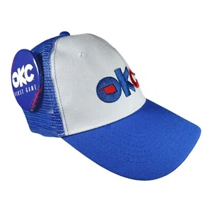 Oklahoma City OKC Dodgers Mesh Snap Back Baseball Trucker Cap Hat & 1st Game Pin - Picture 1 of 9