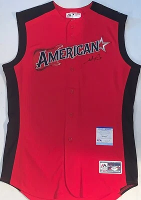 Hunter Pence Texas Rangers signed 2019 All Star Game jersey Size 44 PSA - Image 1 of 3