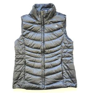 THE NORTH FACE ACONCAGUA 550 QUILTED DOWN PUFFER VEST WOMENS Sz M STEEL GRAY - Picture 1 of 15