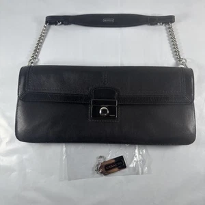 Coach Legacy Schwarz Leder Wandelbar Clutch Schultertasche E04Q-9733✅ - Bild 1 von 17