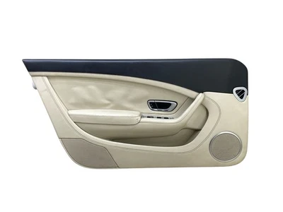 2015 BENTLEY CONTINENTAL LEFT DRIVER DOOR PANEL W/ WINDOW SWITCH BLACK / LINEN Foto 1 de 4