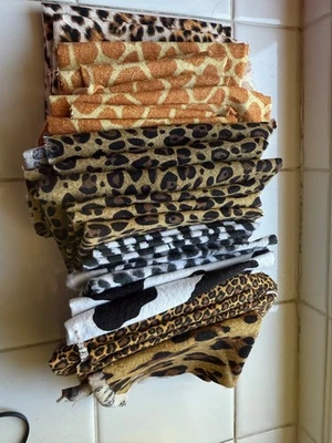 Miscellaneous Random Fabric Scraps Cotton prewashed Misc PATTERNS VARIOUS THEMES - Image 1 of 4