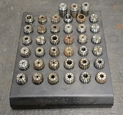 39pc ER20 SAE/Standard collets, Used, With Huot Collet Holder - Image 1 of 4