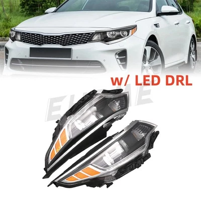 Par de faros LED para Kia Optima 2016 2017 2018 conjunto de faros con LED DRL Foto 1 de 4