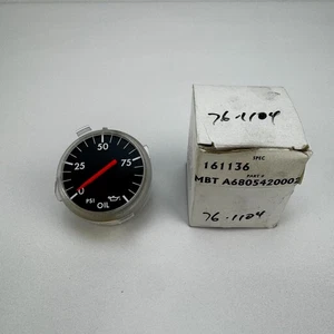 MBT A-680-542-00-02 Engine Oil Pressure Gauge 2.02" Freightliner 0-100 PSI - Picture 1 of 6