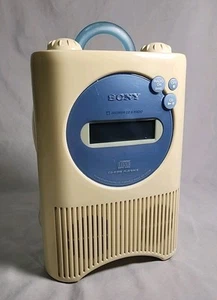 Sony ICF-CD73V Shower AM FM CD Clock Radio Radio! Gently Used! Working! - Picture 1 of 10