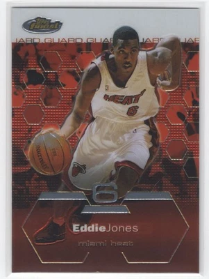 #54 2002-03 Topps Finest ~ Eddie Jones Miami Heat Foto 1 de 2