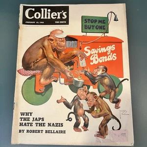 Collier's January 23, 1943 Savings Bonds issues WWII propaganda COMPLETE ISSUE - Picture 1 of 14