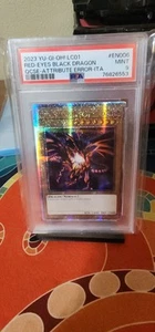 2023 Yu-Gi-Oh Red-Eyes Black Dragon LC01-EN006 QCSE Attribute Error Italia PSA 9 - Picture 1 of 2