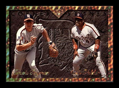 1995 Donruss Cornerstones #2 Travis Fryman/Cecil Fielder Detroit Tigers - Image 1 of 2