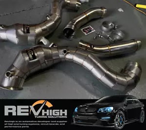REVHIGH GLC63S 4.0L Biturbo W205 turbo V8 High Flow Cat Catted Downpipe Exhaust - Picture 1 of 10