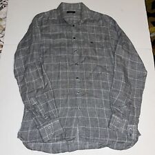 Burberry London Mens Grey Long Sleeve Shirt Size M