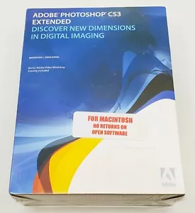 Adobe Photoshop CS3 Extended for Macintosh *NEW SEALED PN: 19400063 - Picture 1 of 6