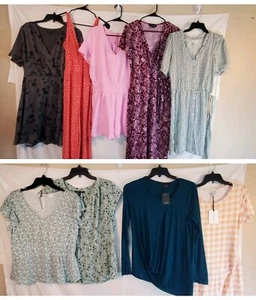 Lot of 9 41 Hawthorn & Stitch Fix Brands Women's Large Dress, Blouse, Romper New - Picture 1 of 13