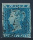 GB 1841 BLUE 2d USED SG14 LETTERS KC