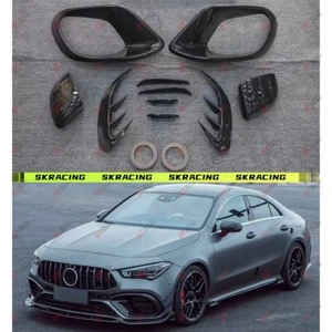 Para Benz CLA45 AMG W118 20+ SECO Fibra de Carbono Ventilación Delantera Aletas Tapa Espejo - Imagen 1 de 37