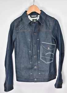 G-STAR RAW JACKET SELVAGE DENIM US LUMBER CHAIN 3D RED LISTING size XS - Picture 1 of 10
