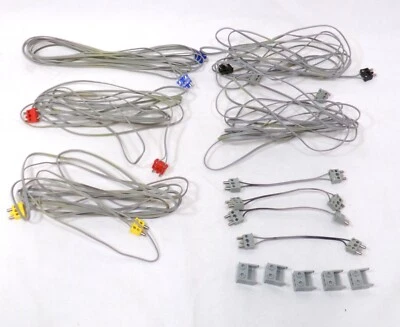 LEGO Vintage 1987 Dacta 12v 4.5v 3 clavijas cable eléctrico lote colores surtidos Foto 1 de 4