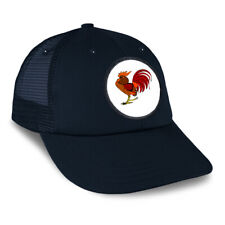 Patch Hat Trucker Baseball Cap Rooster Animal Image Animals Birds Red Rooster