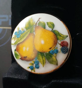 Fruit Medley Porcelain Wine Cork ~ Reutter Porcelain Germany US SHIPPER - Imagen 1 de 2