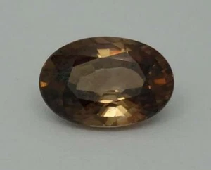Natural 6.10ct Loose Oval Cut Natural Brown Zircon Gem,12.56mm x 8.57mm x 5.62mm - Picture 1 of 1