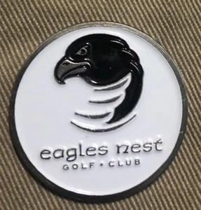 Eagles Nest Golf Club… Golf Ball Marker… 1 Inch Metal - Picture 1 of 1