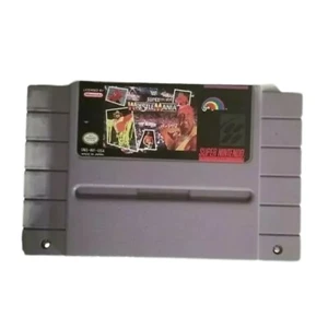 SNES WWF Super Wrestle Mania Super Nintendo Cartridge Hulk Hogan SNS-WF-USA - Picture 1 of 5