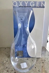 LENOX OXYGEN O2 10” CARAFE, BREAK-RESISTANT DURABLE O2XYGEN GLASS DRINKWARE MADE - Picture 1 of 12