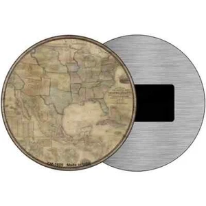 United States Map 3.5" Magnet Plaque Fridge Refrigerator Kitchen Home Wall Door - Picture 1 of 2