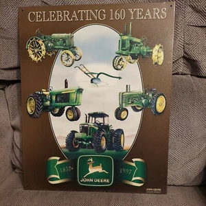 John Deere Tin Sign. Celebrating 100 years 16x13 - Picture 1 of 7