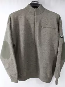 CABELA'S GORE WINDSTOPPER SWEATER MENS LARGE TALL WOOL 1/2 ZIP PULLOVER JACKET - Picture 1 of 8
