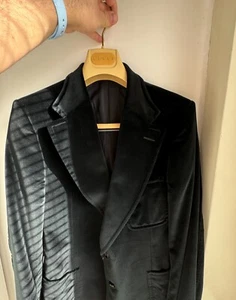 Giacca Gucci Uomo Nera Taglia 52 Regular 70% Cotone 30% Seta - Foto 1 di 6