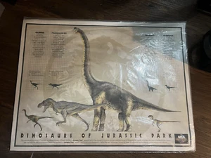 JURASSIC PARK MOVIE POSTER Rare Video Store Promo 1993 MCA UNIVERSAL 24" x 18" - Picture 1 of 1