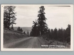 RPPC Postcard Warner Canyon Highway Lakeview Oregon c1950 - Picture 1 of 2