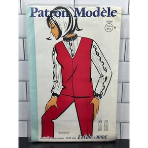 Vintage Patron Modele French Sewing Pattern 83 105 Pants - Picture 1 of 2