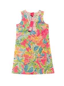 Lilly Pulitzer Kids Harper Shift NWT Sunshine State Of Mind Embellished S (4-5) - Picture 1 of 3
