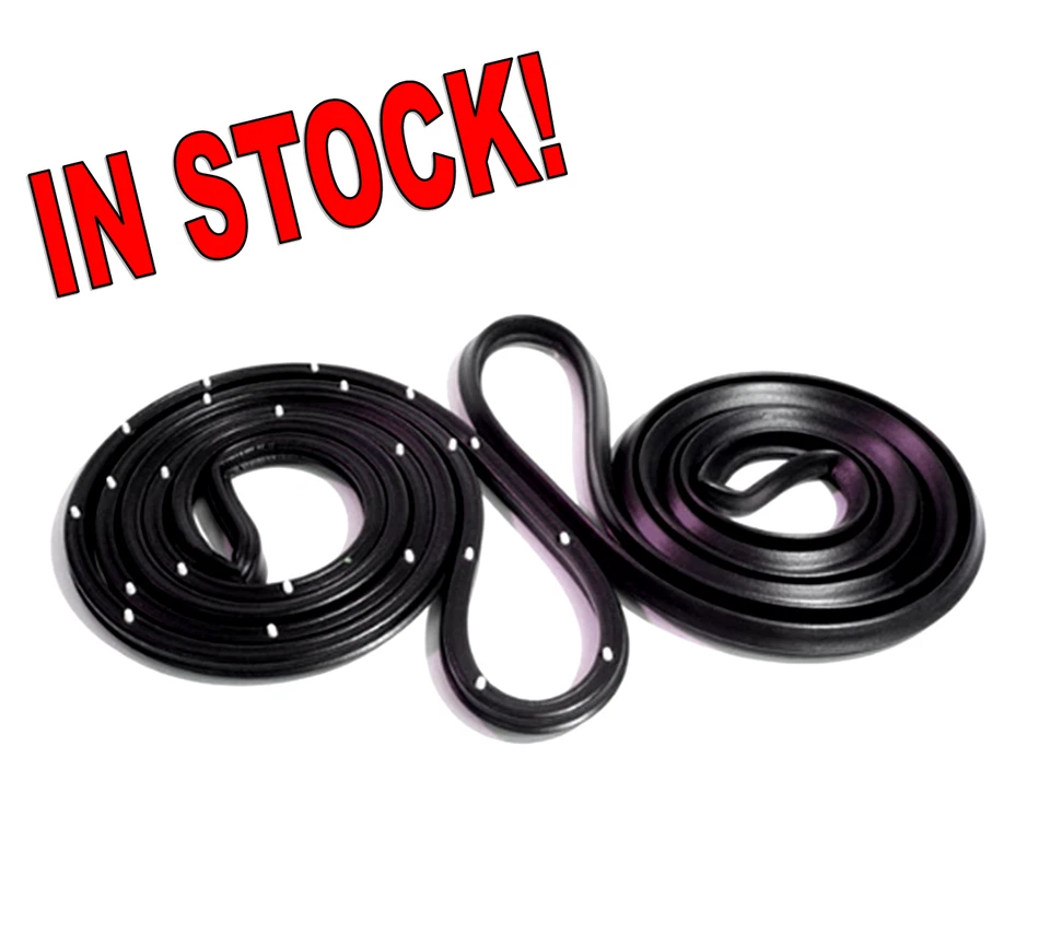 1955 2nd-1959 Chevy 3100 GMC Truck Door Seals Deluxe Weatherstrip Pair w/clips - Image 1 of 4