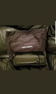 yves saint laurent handbag new YSL HW Logo Smoking Clutch Black 100%Authentic