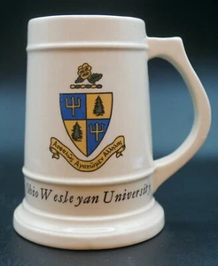 Vintage Wesleyan University Bier Stein Stil Becher - ""Boopie"" auf der Rückseite - Bild 1 von 2