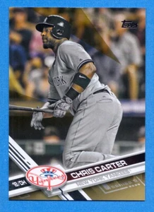 2017 Topps Gold #438 Chris Carter Yankees 1002/2017 - Imagen 1 de 1