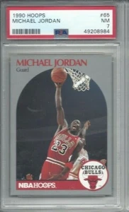 Tarjeta de baloncesto Hoops 1990 #65 Michael Jordan, Chicago Bulls clasificación PSA 7 - Imagen 1 de 1