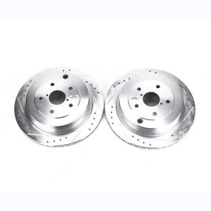 PowerStop for 06-07 Subaru B9 Tribeca Rear Evolution Drilled & Slotted Rotors -