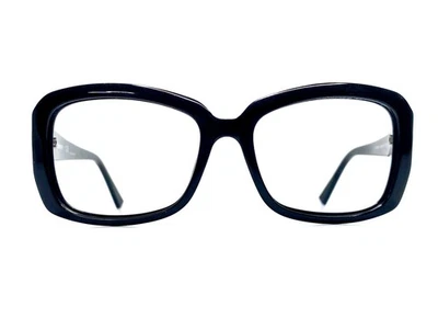 Nuevas gafas rectangulares negras DKNY detalles plateados DY4073 3001/11 55 17 130 Foto 1 de 4