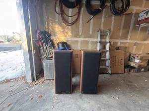 Used Technics A53 Tower Floor Speakers Vintage 10" Woofers SB-A30 8 ohms Audio - Picture 1 of 4