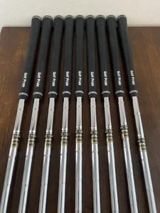 X100 Iron Shaft Set 3-PW, GW Golf Pride Tour Velvet Grips .355 9 Shafts X-Flex - Picture 1 of 3
