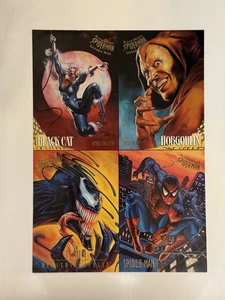 Fleer Ultra Spider-Man Golden Web - Promo Card Uncut Sheet - Multiple item disc - Picture 1 of 2